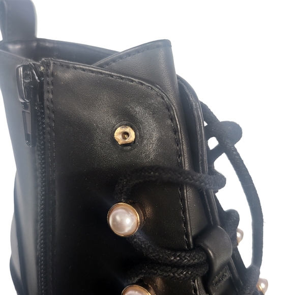 Charter Club Shiloh Combat Booties Black 8 - Picture 2 of 9